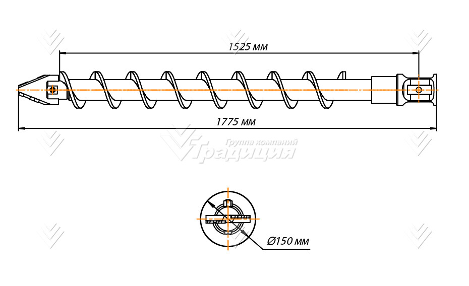 Шнекобур Impulse ШБЛА-S6 (кат.1-4) D-150 картинка 640456
