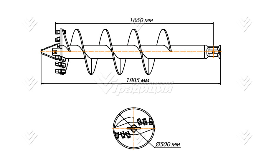 Шнекобур Impulse ШБЛА-S6 (кат.1-4) D-500 картинка 640462