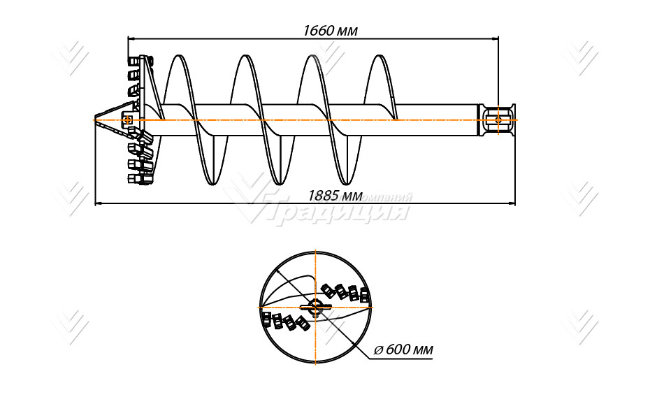 Шнекобур Impulse ШБЛА-S6 (кат.1-4) D-600 картинка 640463