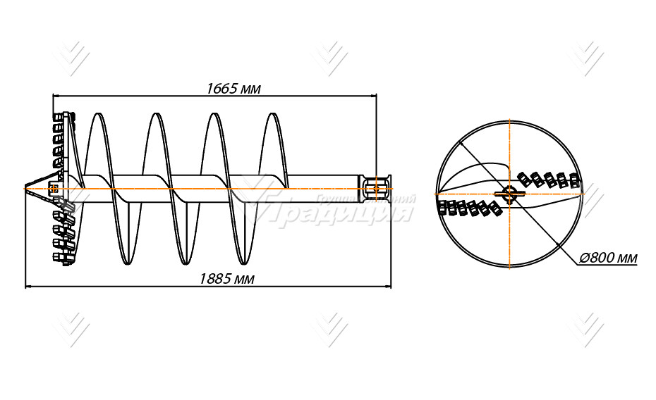Шнекобур Impulse ШБЛА-S6 (кат.1-4) D-800 картинка 640464