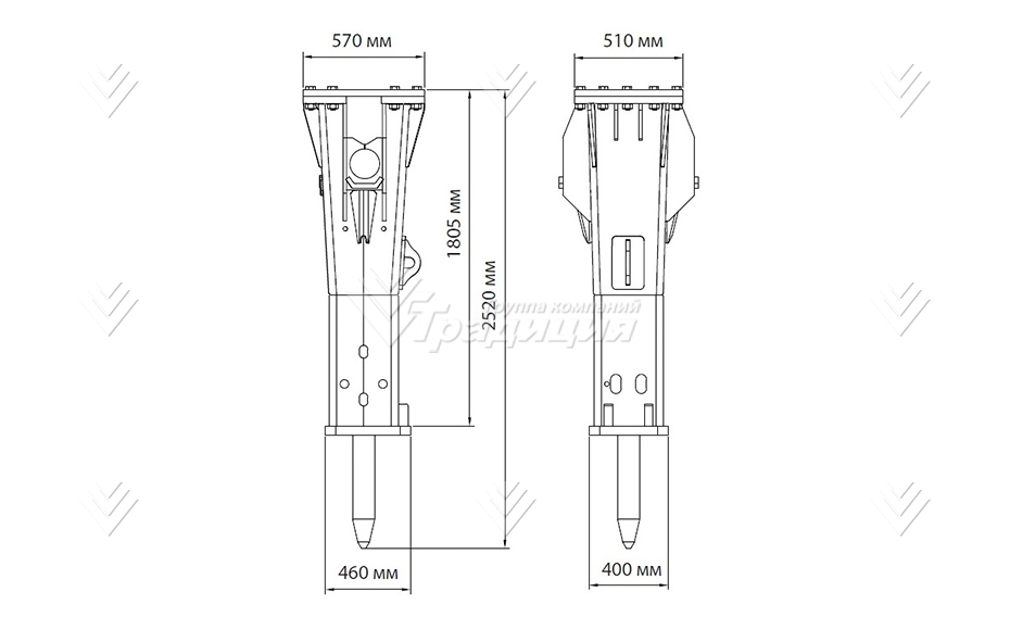 Гидромолот HammerMaster HM 180 картинка 423484