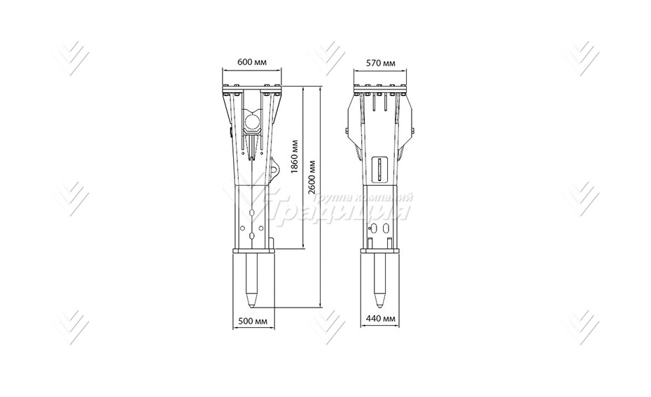 Гидромолот HammerMaster HM 240 картинка 645216