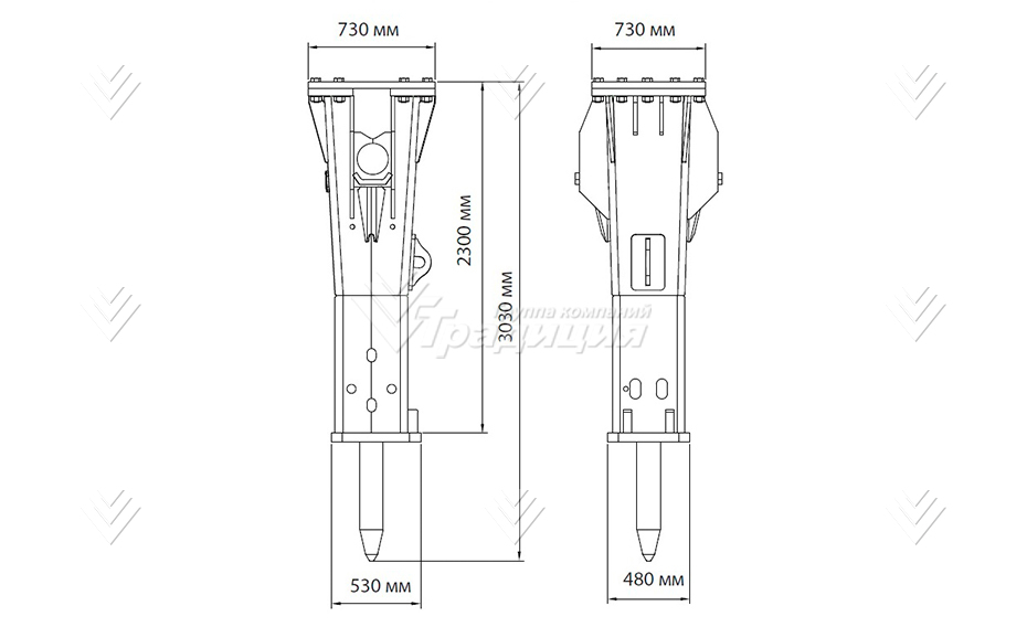 Гидромолот HammerMaster HM 450 картинка 423492