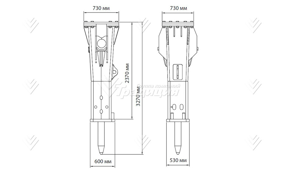 Гидромолот HammerMaster HM 550 HD картинка 645145