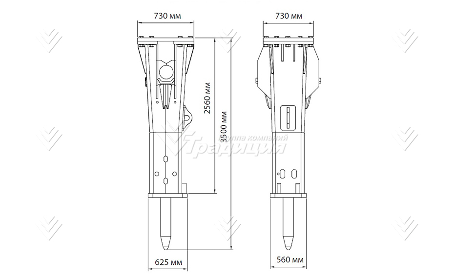 Гидромолот HammerMaster HM 650 HD картинка 423498