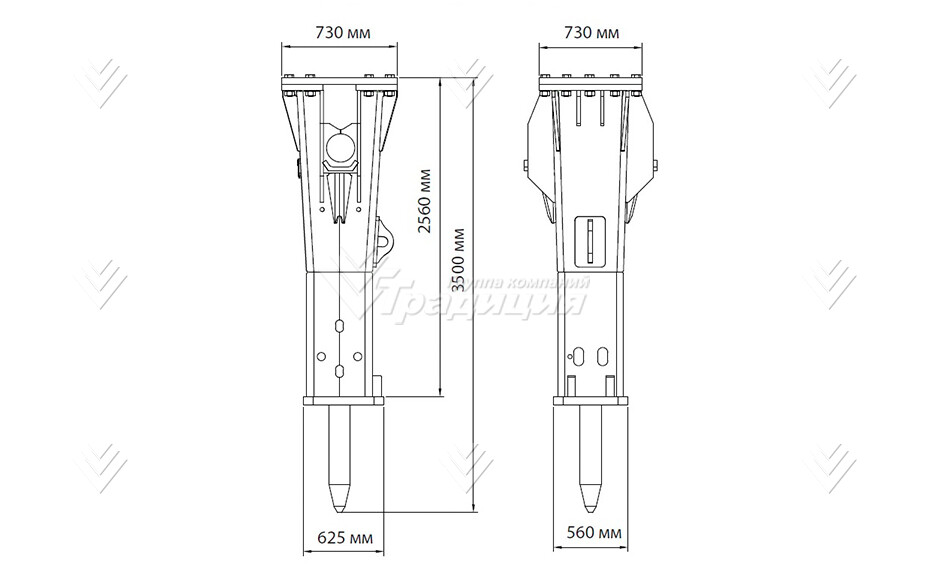 Гидромолот HammerMaster HM 650 HD картинка 645134