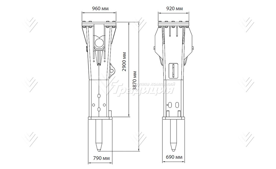 Гидромолот HammerMaster HM 850 HD картинка 645126