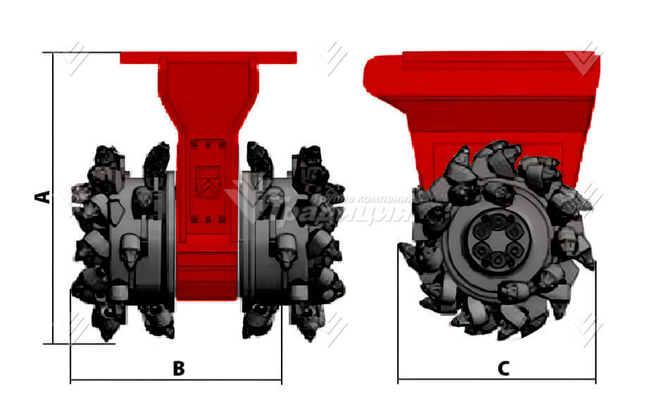 Фреза навесная гидравлическая HammerMaster KRD120 картинка 633892