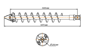 Шнекобур Impulse ШБЛА-S6 (кат.1-4) D-250