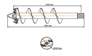 Шнекобур Impulse ШБЛА-S6 (кат.1-4) D-400