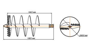 Шнекобур Impulse ШБЛА-S6 (кат.1-4) D-800