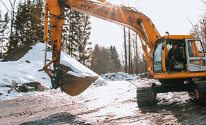 Delta QC-200 на KOMATSU PC220