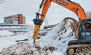 Delta QC-200 на KOMATSU PC220