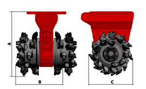 Фреза навесная гидравлическая HammerMaster KRD120